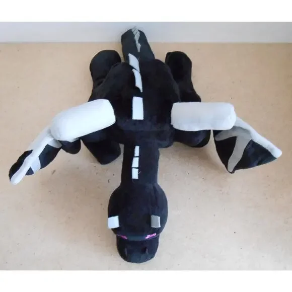 Minecraft Ender Dragon 21" Plush Black And Gray Dragon Stuffed Animal Plush Toy - Picture 2 of 5